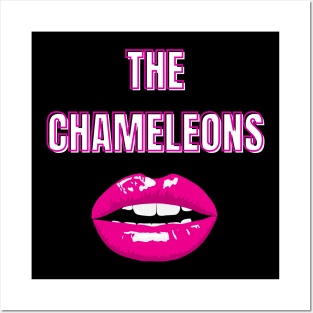 the chameleons red lips Posters and Art